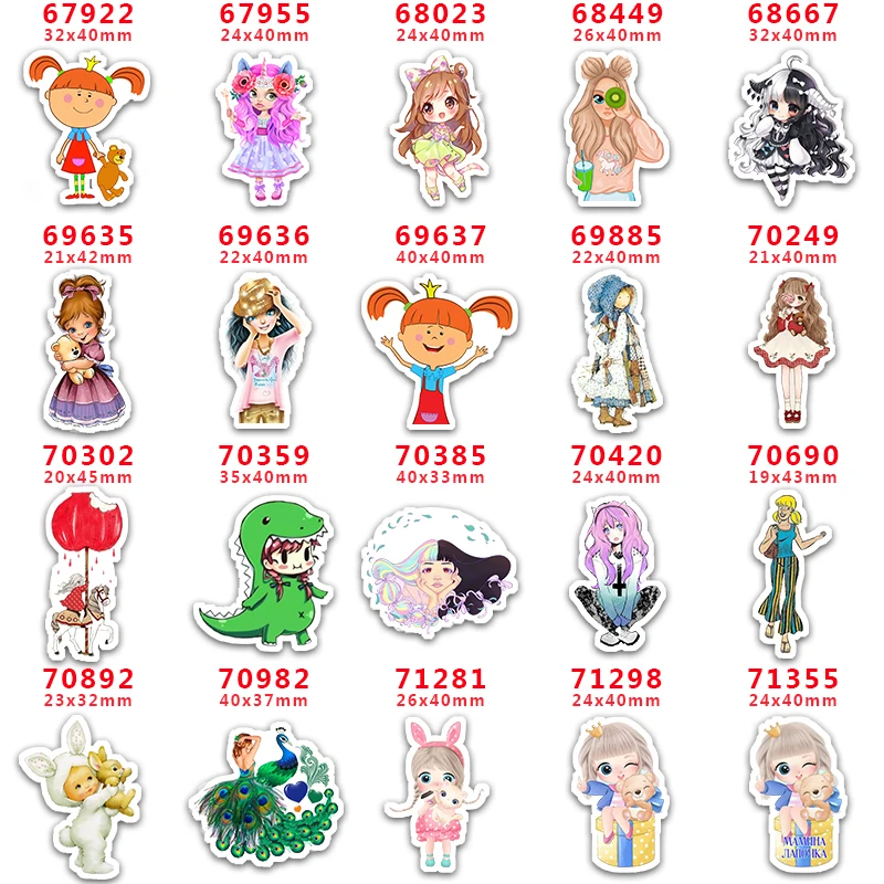 Принадлежности для рукоделия, Швейные аксессуары, мультяшная маленькая девочка, печатная плоская смола, форма, 30 шт. PR-67922 
Принадлежности для рукоделия, Швейные аксессуары, мультяшная маленькая девочка, печатная плоская смола, форма, 30 шт. PR-67922