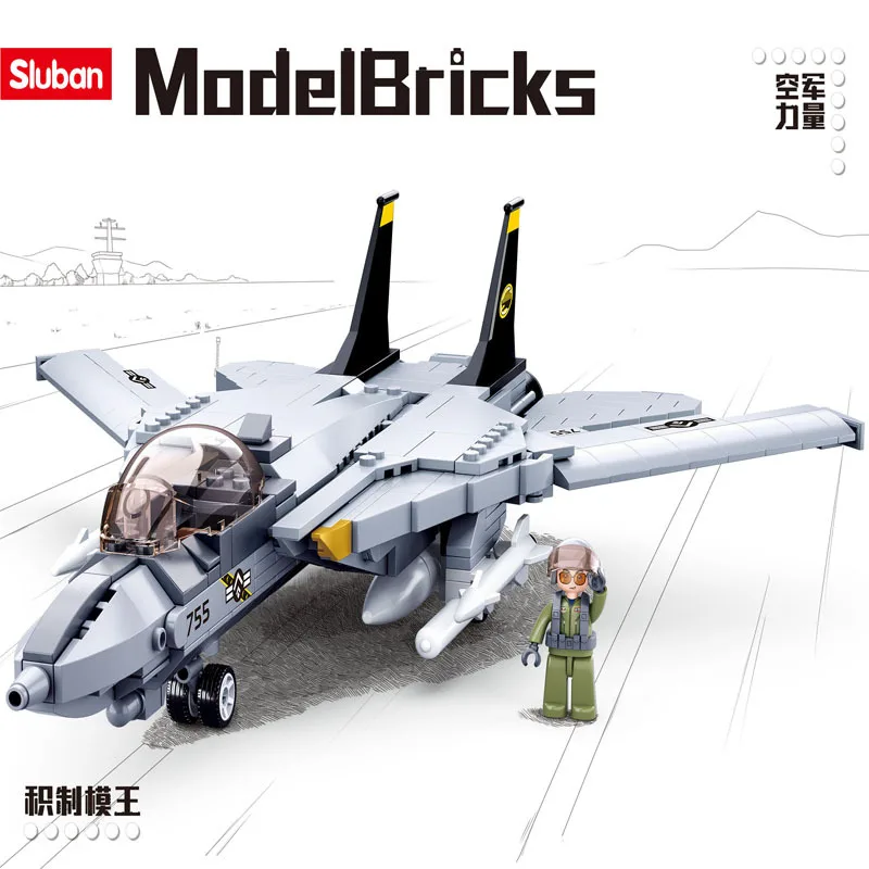 404PCS WW2 Military Fighter Armed F-14 Tomcat Fighter Model Building Blocks Toys Holiday Gift Kids Aircraft
404PCS WW2 Military Fighter Armed F-14 Tomcat Fighter Model Building Blocks Toys Holiday Gift Kids Aircraft
