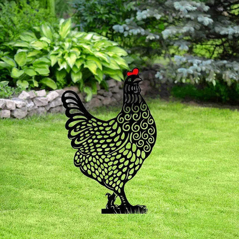 5Pcs Garden Decoration Chicken Acrylic Garden Statue Decor Chicken Silhouette Garden Stake Chicken Yard Art Garden Lawn
5Pcs Garden Decoration Chicken Acrylic Garden Statue Decor Chicken Silhouette Garden Stake Chicken Yard Art Garden Lawn