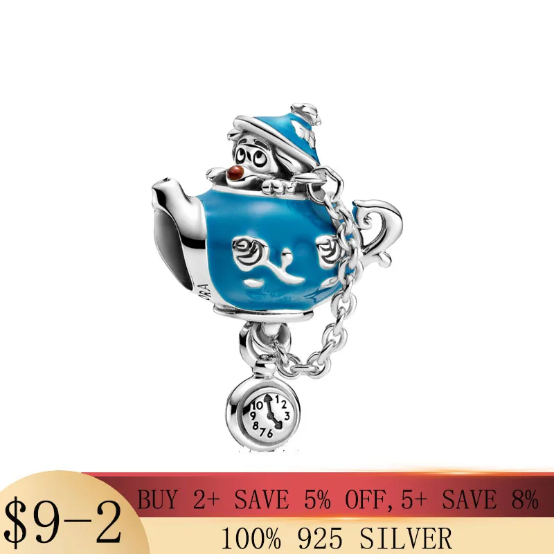 NEW 100% 925 sterling silver Alice Blue Teapot Dangle Fit original Pandora Charms Bracelet Bangles Fine Silver Jewelry Gift
NEW 100% 925 sterling silver Alice Blue Teapot Dangle Fit original Pandora Charms Bracelet Bangles Fine Silver Jewelry Gift
