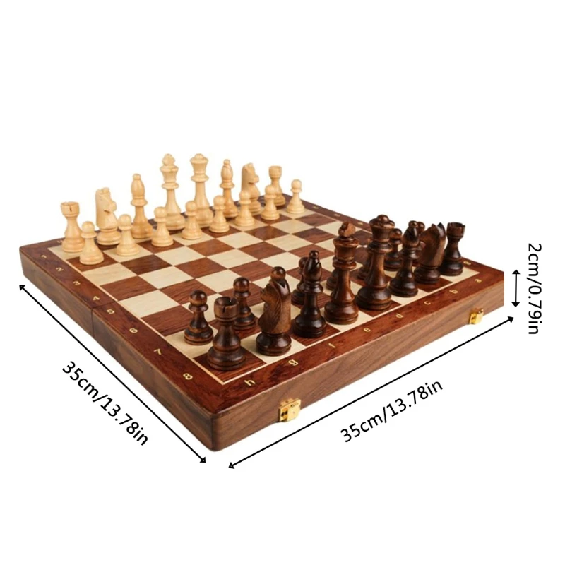 Chess Solid Wood Set Large Children's Wooden Folding Chessboard Special For Chess Game
Chess Solid Wood Set Large Children's Wooden Folding Chessboard Special For Chess Game