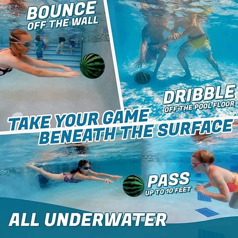Watermelon Swimming Pool Ball, 9 Inch Pool Ball Fills with Water Pool Toy for Underwater Diving Water Pool Games
Watermelon Swimming Pool Ball, 9 Inch Pool Ball Fills with Water Pool Toy for Underwater Diving Water Pool Games