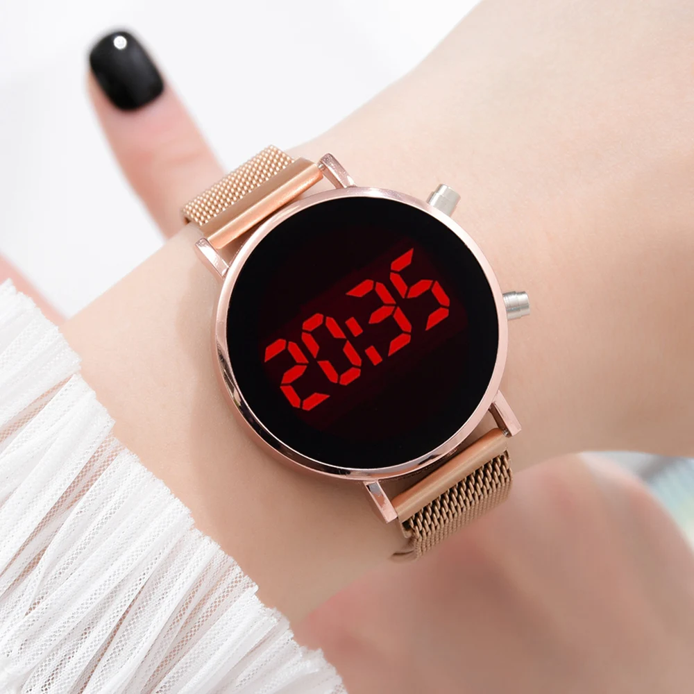Watch For Women LED Magnetic Ladies Quartz Wrist Watches Female Clock Fashion Women Luxury Rose Gold Female Clocks reloj
Watch For Women LED Magnetic Ladies Quartz Wrist Watches Female Clock Fashion Women Luxury Rose Gold Female Clocks reloj