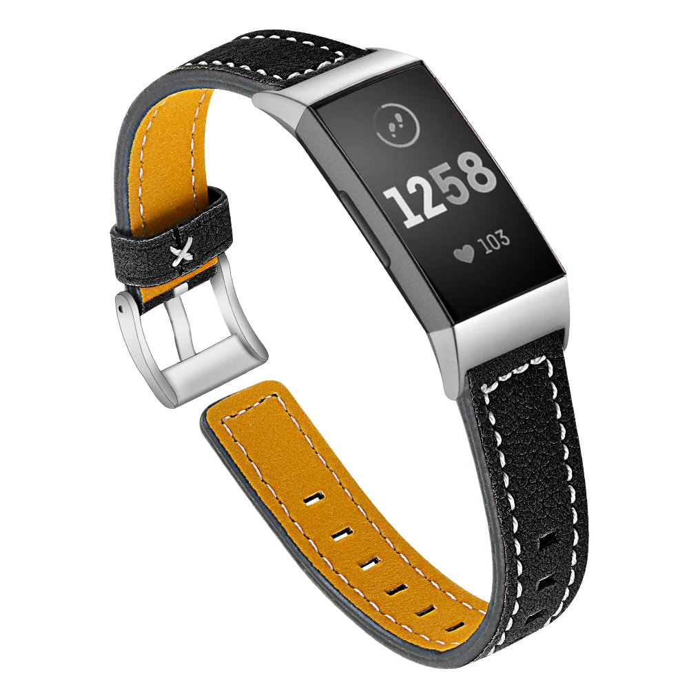 Ремешок из натуральной кожи для часов Fitbit Charge 3, сменный регулируемый браслет для часов Fitbit Charge 4, удобный, однотонный
Ремешок из натуральной кожи для часов Fitbit Charge 3, сменный регулируемый браслет для часов Fitbit Charge 4, удобный, однотонный