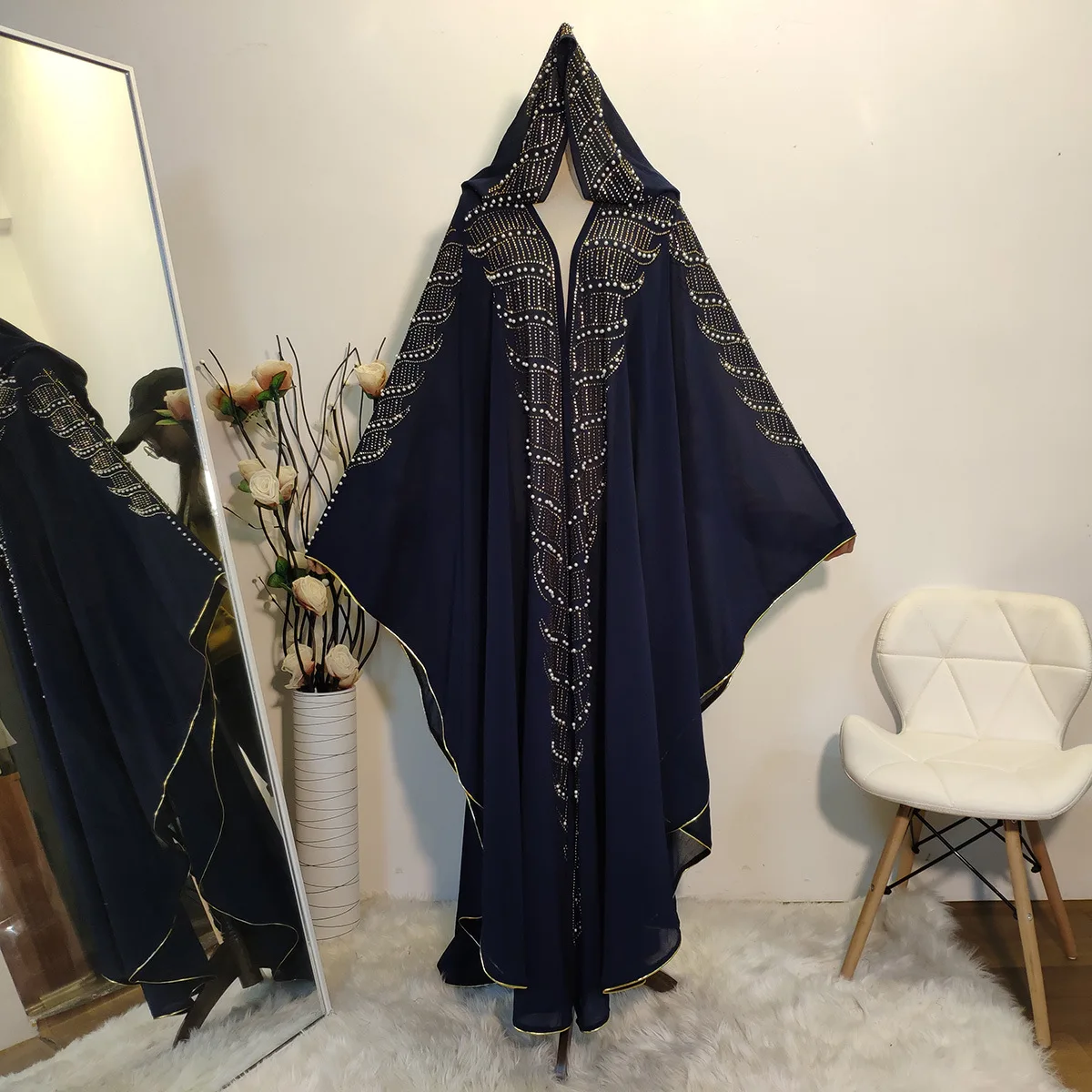 Женский халат-накидка с бисером, хиджаб-накидка, мусульманская Туника Niqab, мусульманская туника, пальто из Турции
Женский халат-накидка с бисером, хиджаб-накидка, мусульманская Туника Niqab, мусульманская туника, пальто из Турции