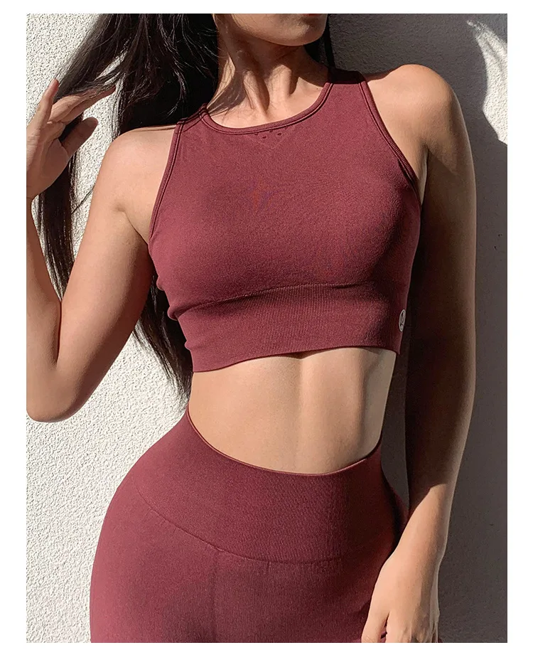 Antibom Seamless Sports Bra Hollow Back Breathable Fitness Running Active Wear High Impact Gym Yoga Crop Tops with Pad
Antibom Seamless Sports Bra Hollow Back Breathable Fitness Running Active Wear High Impact Gym Yoga Crop Tops with Pad
