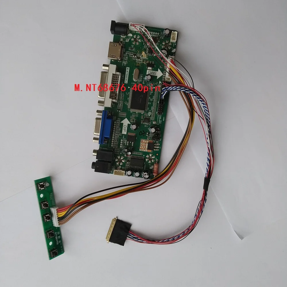 Драйвер платы аудиоконтроллера M.NT68676 HDMI DVI VGA светодиодный LCD для LP156WH2(TL)(A1)/(TL)(AA)