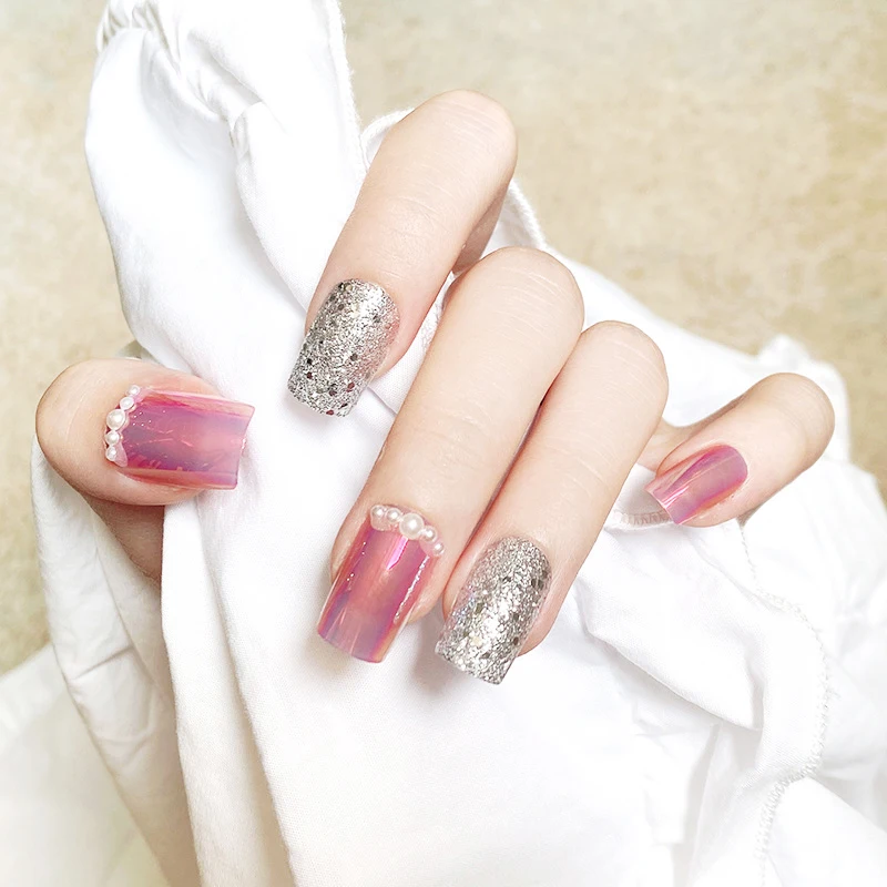 Artificial Nails Kits Supplies Pearl Flash Powder Ballerina False Nails Extension Press On Complete Tips For Nails Design 2021
Artificial Nails Kits Supplies Pearl Flash Powder Ballerina False Nails Extension Press On Complete Tips For Nails Design 2021