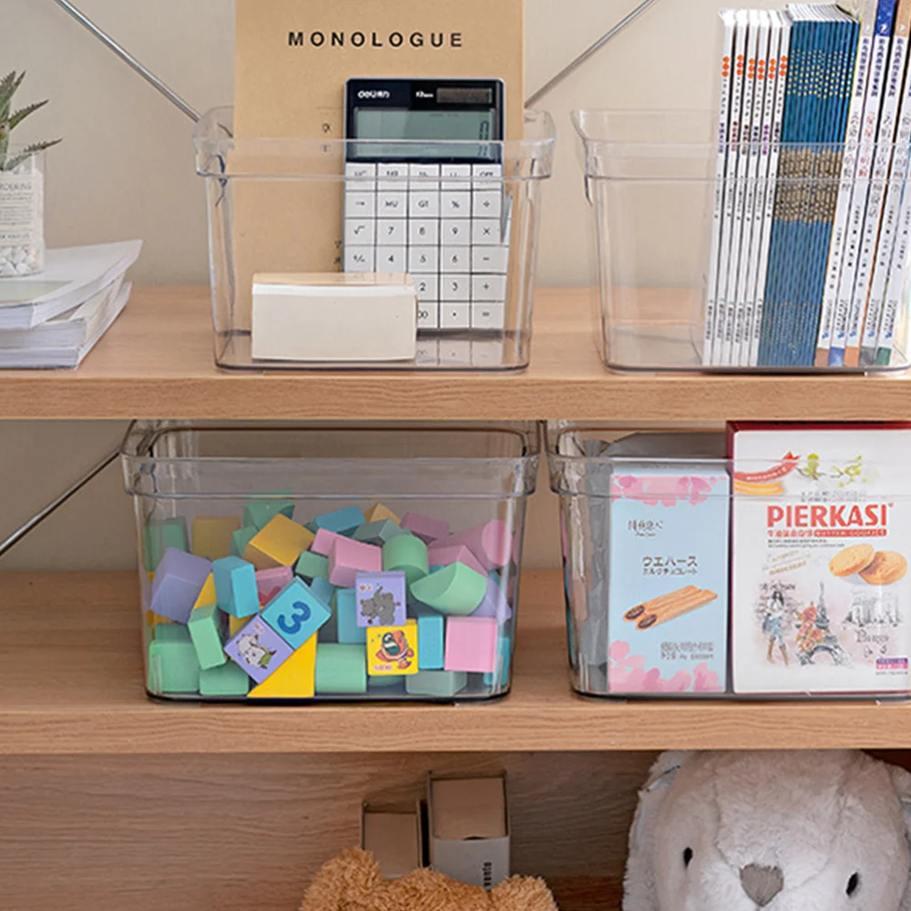1pc Delicate Storage Box Desktop Sundries Storage Case for Home (Transparent)
1pc Delicate Storage Box Desktop Sundries Storage Case for Home (Transparent)