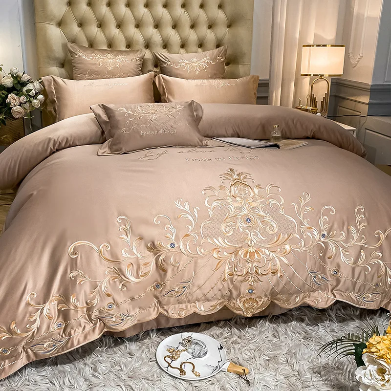 100% Cotton Queen Size Bed Sheets Set Luxury Wedding Bedding Set 220x240cm Duvet Cover Set 4 pcs
100% Cotton Queen Size Bed Sheets Set Luxury Wedding Bedding Set 220x240cm Duvet Cover Set 4 pcs