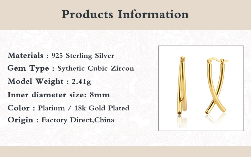 Boako Gold Color Earrings for Women 925 Sterling Silver Wedding Enagement Fine Jewelry Geometric Cross Earrings Pendientes W5
Boako Gold Color Earrings for Women 925 Sterling Silver Wedding Enagement Fine Jewelry Geometric Cross Earrings Pendientes W5