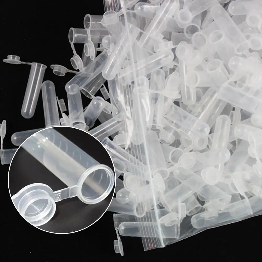 50pcs/pack Transparent Laboratory Clear Plastic Test Storage Tube Containers Vials Supplies Tub School Lab Test Mini 5ml H9F2
50pcs/pack Transparent Laboratory Clear Plastic Test Storage Tube Containers Vials Supplies Tub School Lab Test Mini 5ml H9F2