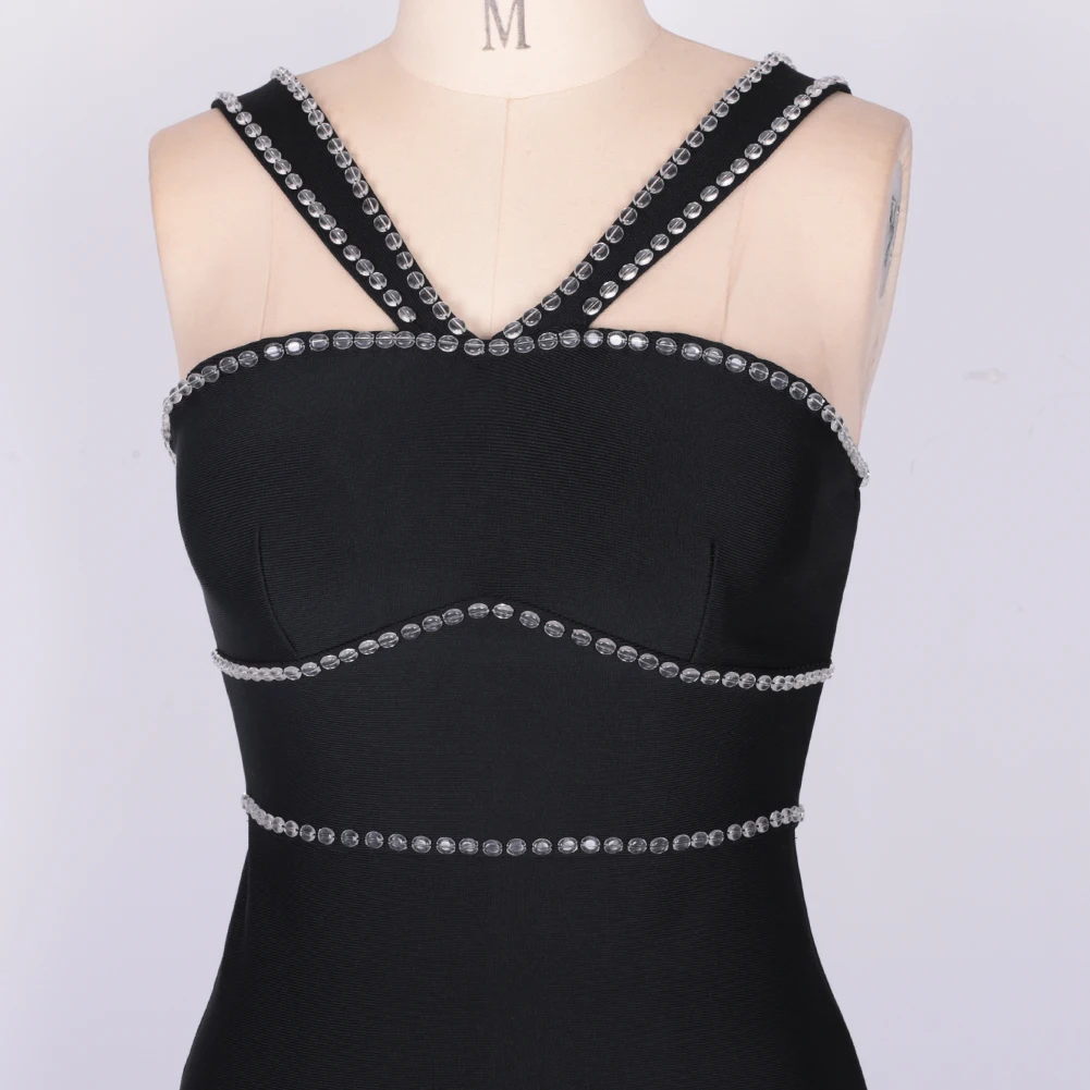 Ocstrade Black Bandage Dress 2021 New Arrival Beaded Sexy Bodycon Dress Women Summer Halter Neck Night Club Party Dress
Ocstrade Black Bandage Dress 2021 New Arrival Beaded Sexy Bodycon Dress Women Summer Halter Neck Night Club Party Dress
