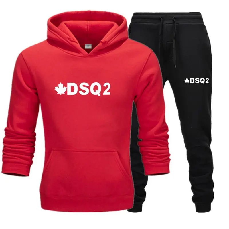 DSQ2 Men's Suit Brand Pocket Hoodie + Pants Suit Sports Suit Men's Casual Fitness Fitness Sportswear Men's Sweatshirt Jogging Sp
DSQ2 Men's Suit Brand Pocket Hoodie + Pants Suit Sports Suit Men's Casual Fitness Fitness Sportswear Men's Sweatshirt Jogging Sp