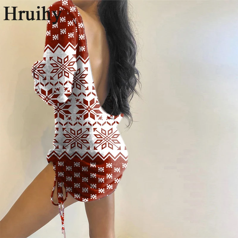 Christmas Dress Women Backless Sexy Long Sleeve Dresses Woman Party Night Drawstring Slim Knit Mini Fashion Club Ladies Dresses
Christmas Dress Women Backless Sexy Long Sleeve Dresses Woman Party Night Drawstring Slim Knit Mini Fashion Club Ladies Dresses