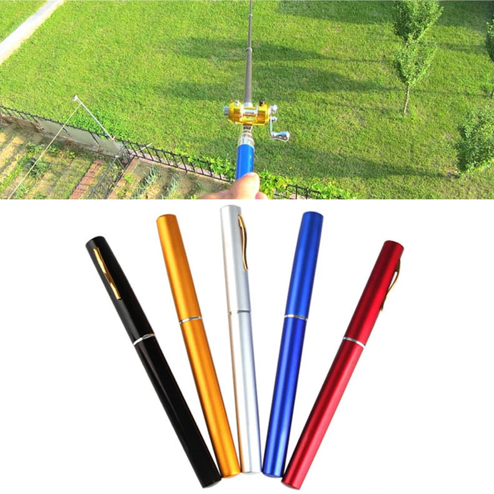 Portable Pocket Telescopic Mini Fishing Pole Pen Shape Folded Fishing Rod With Reel Wheel
Portable Pocket Telescopic Mini Fishing Pole Pen Shape Folded Fishing Rod With Reel Wheel