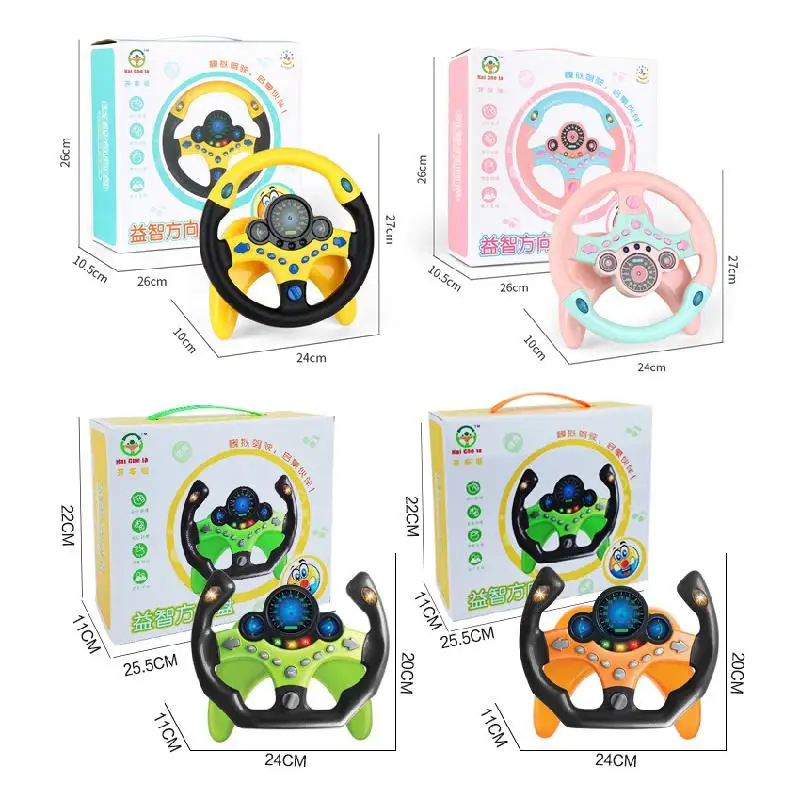 Eletric Simulation Copilot Stroller Driving Steering Wheel Toy With Base Light Sound Baby Kids Musical Educational Vocal Toys
Eletric Simulation Copilot Stroller Driving Steering Wheel Toy With Base Light Sound Baby Kids Musical Educational Vocal Toys