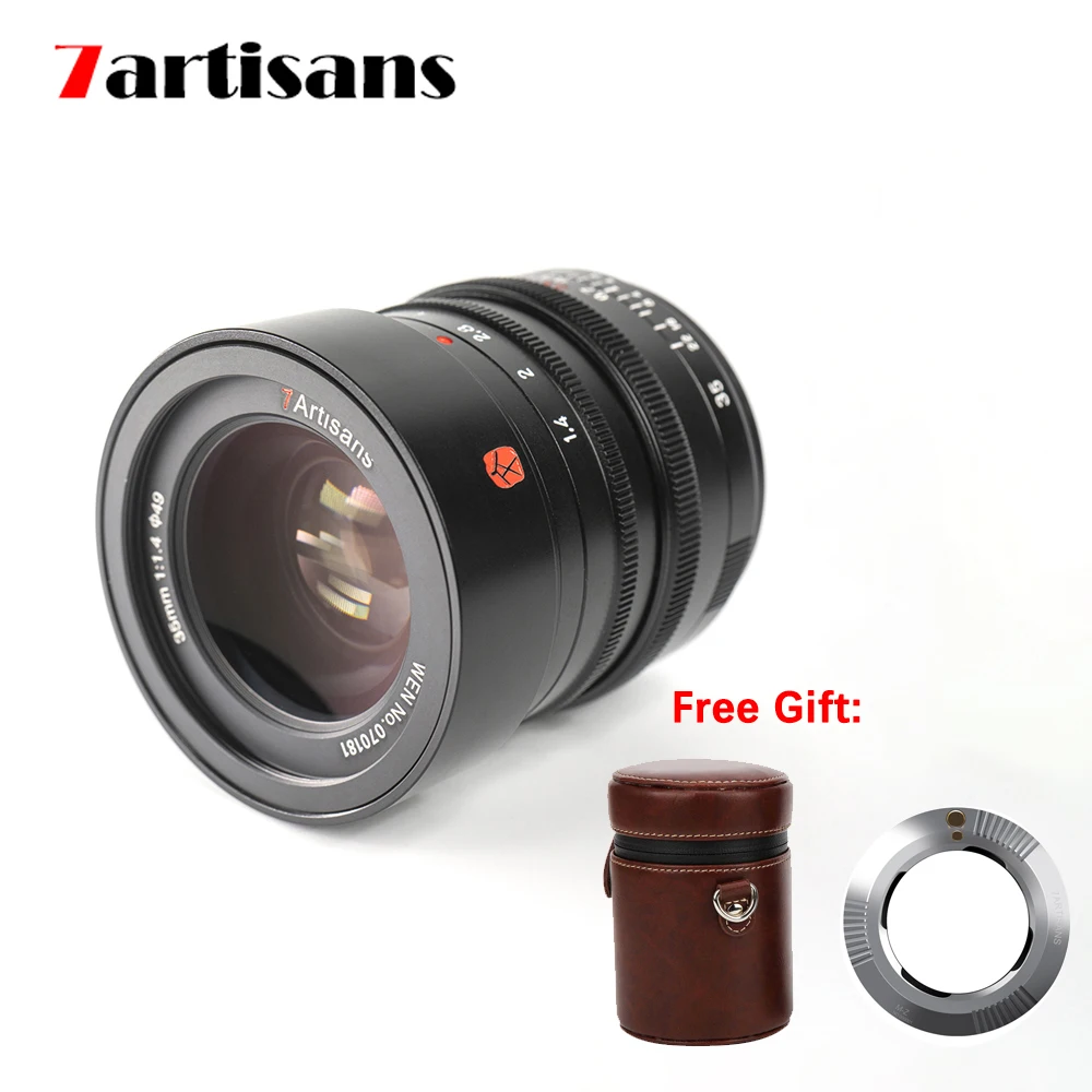 

7artisans 35mm Manual focus Lens f1.4 for Leica M2 /M3/M4/SL/ TL /TL2/CL for Fujifilm GFX Full Frame M-Mount Lens Free shipping