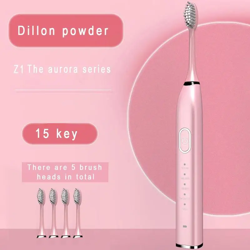 Sonic Electric Toothbrush for Adult Smart Timer Rechargeable Whitening Household Toothbrushes IPX7 Waterproof 5 Soft Brush Head
Sonic Electric Toothbrush for Adult Smart Timer Rechargeable Whitening Household Toothbrushes IPX7 Waterproof 5 Soft Brush Head