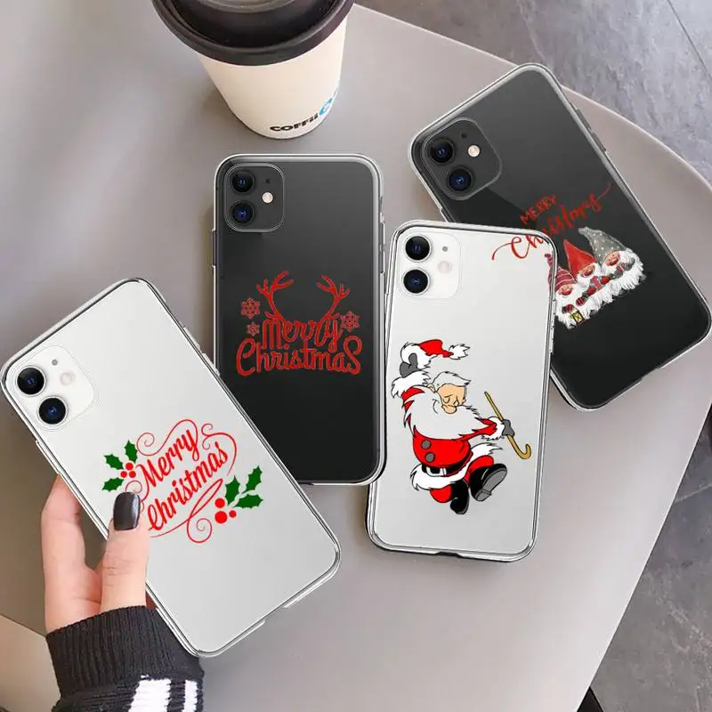 Merry Christmas Happy New Year Phone Case Transparent soft For iphone 12 11 13 7 8 6 s plus x xs xr pro max mini
Merry Christmas Happy New Year Phone Case Transparent soft For iphone 12 11 13 7 8 6 s plus x xs xr pro max mini