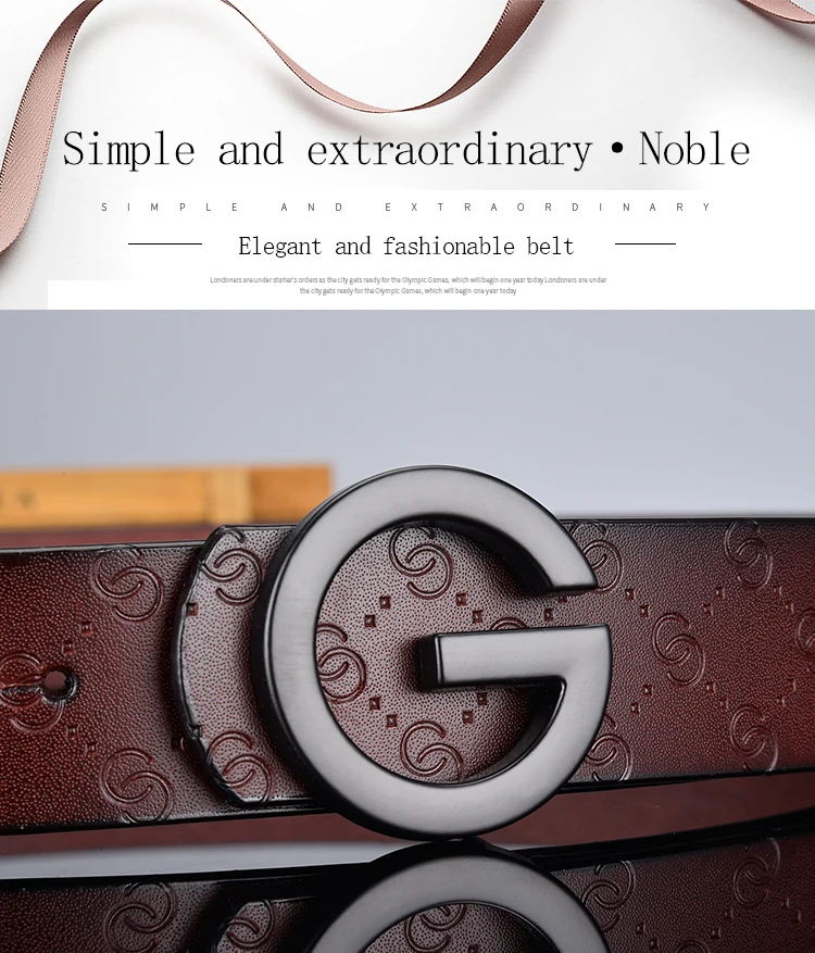 Design G Letter buckle High Quality Cowhide Mens Woman Belts Casual Fashion Smooth buckle Belt Width
Design G Letter buckle High Quality Cowhide Mens Woman Belts Casual Fashion Smooth buckle Belt Width