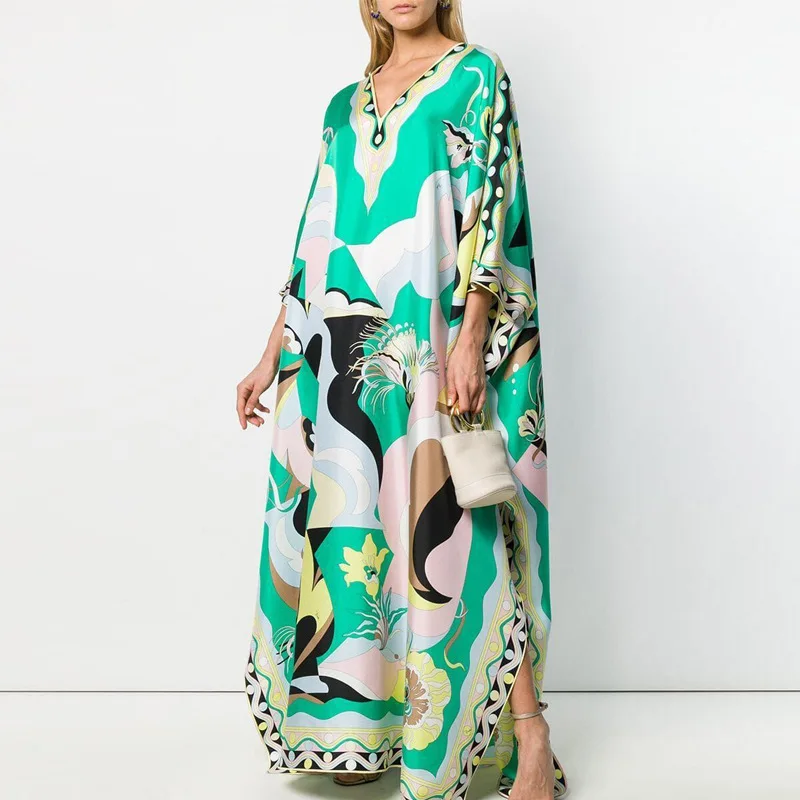 Dashiki Summer Dress For Women Loose Print V-Neck Long Maxi Dress Robe Vacation Style Casual Bohemian Dress Muslim Clothing New
Dashiki Summer Dress For Women Loose Print V-Neck Long Maxi Dress Robe Vacation Style Casual Bohemian Dress Muslim Clothing New