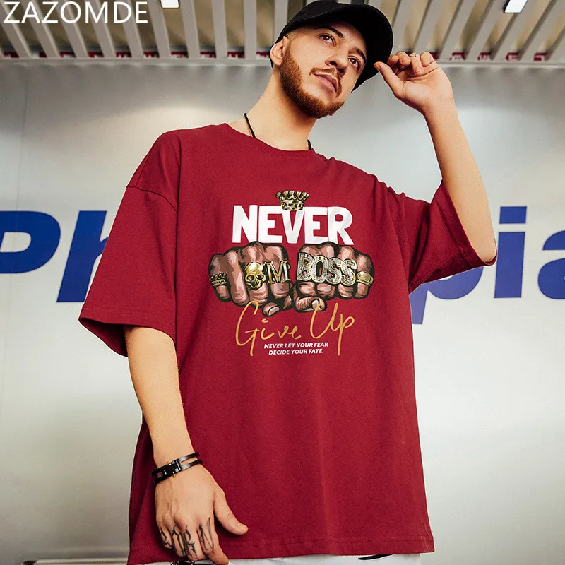 ZAZOMDE 2021 Harajuku Cartoon Gothic Print Short Sleeve Retro T-shirt Man Tops Summer Streetwear O-neck Man Fist Tee Shirt Men
ZAZOMDE 2021 Harajuku Cartoon Gothic Print Short Sleeve Retro T-shirt Man Tops Summer Streetwear O-neck Man Fist Tee Shirt Men