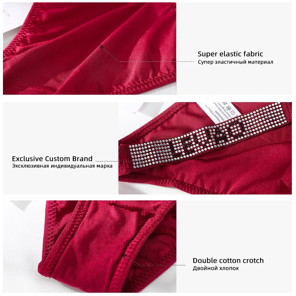 3pcs a set Women Thongs Sexy Rhinestones letter Diamonds G-string Thong Low Waist Shorts Briefs T-back Fitness Triangle Panties
3pcs a set Women Thongs Sexy Rhinestones letter Diamonds G-string Thong Low Waist Shorts Briefs T-back Fitness Triangle Panties