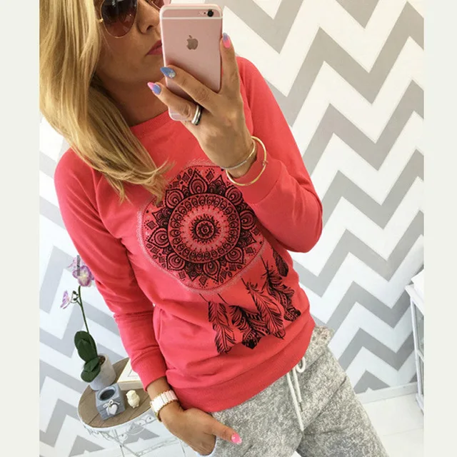 2019 Autumn Women Sweatshirt Casual Long Sleeve O Neck Print Pullover Jumper Hoodies Sweatshirts Fashion Tops Sudaderas Mujer
2019 Autumn Women Sweatshirt Casual Long Sleeve O Neck Print Pullover Jumper Hoodies Sweatshirts Fashion Tops Sudaderas Mujer