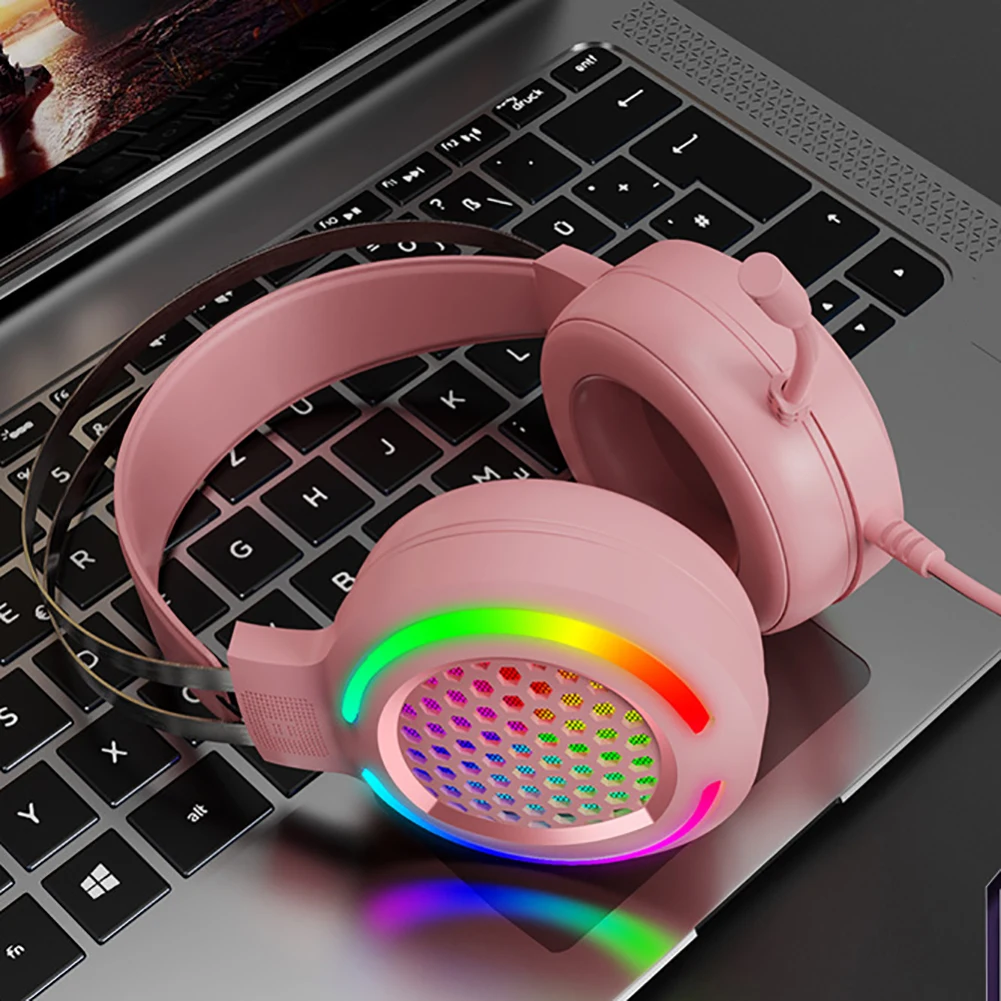 Wired Gaming Headset 7.1 Surround Sound Stereo Earphones USB Microphone Breathable Luminous RGB Lantern For PC Gamer Headphones
Wired Gaming Headset 7.1 Surround Sound Stereo Earphones USB Microphone Breathable Luminous RGB Lantern For PC Gamer Headphones