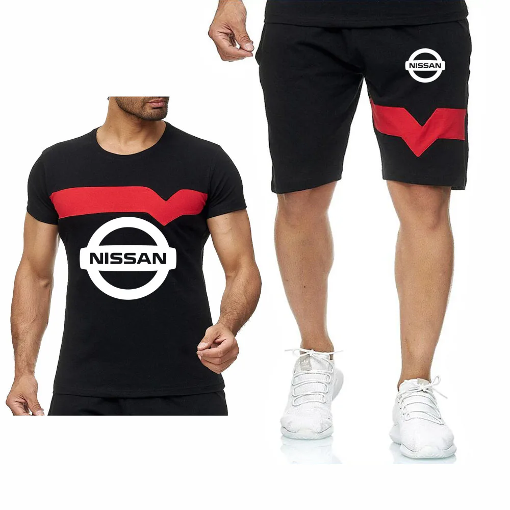 Summe Mens Short Sets NISSAN Car Logo T-shirt Casual Male Cotton Round Neck Short-sleeved T-shirts + Shorts Sports Suit 
Summe Mens Short Sets NISSAN Car Logo T-shirt Casual Male Cotton Round Neck Short-sleeved T-shirts + Shorts Sports Suit