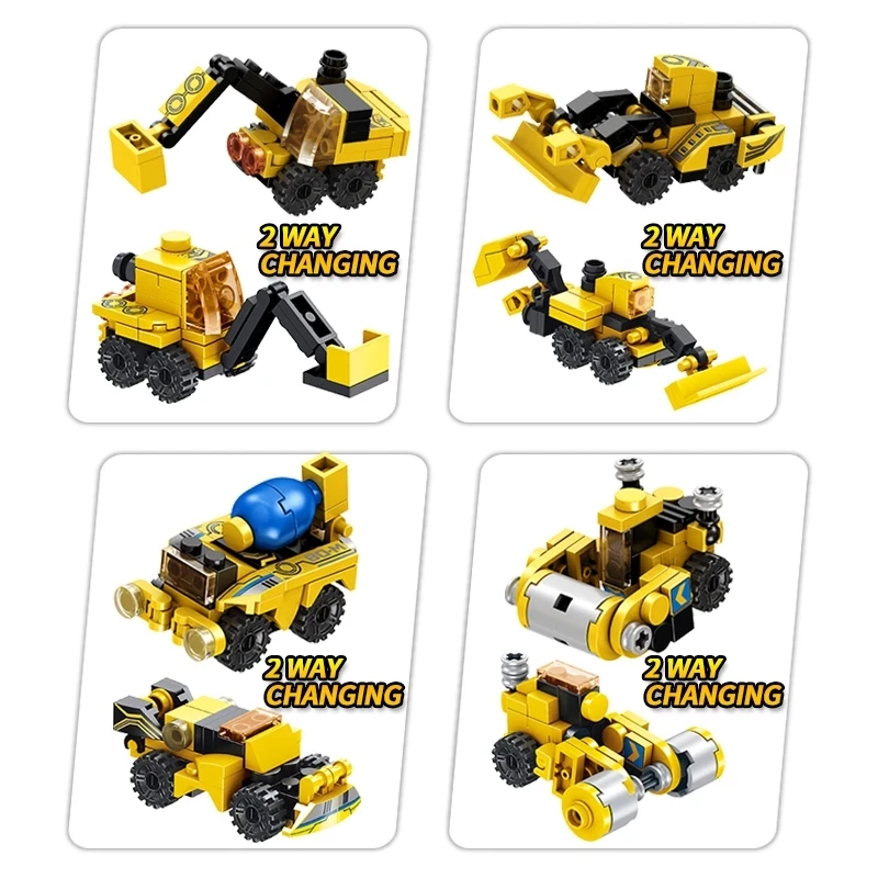 12 in 1 PANLOS MOC City 576pcs Building Blocks Engineering Bulldozer Excavator Deformation Robot Model Children Toy Gift bricks 
12 in 1 PANLOS MOC City 576pcs Building Blocks Engineering Bulldozer Excavator Deformation Robot Model Children Toy Gift bricks