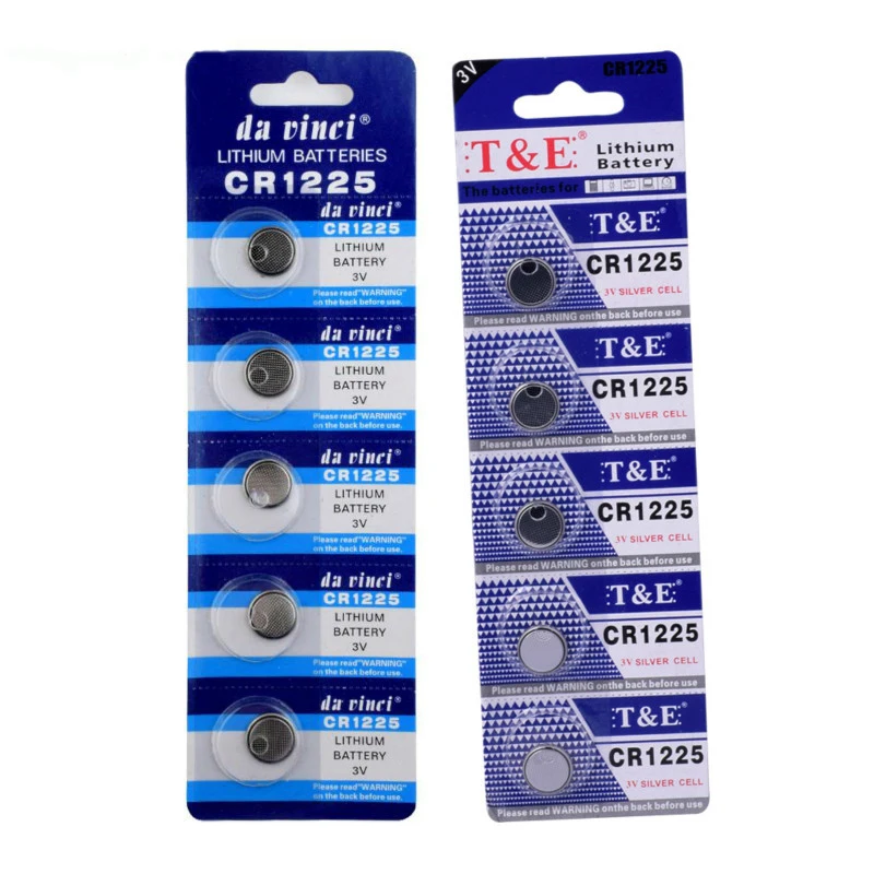 5Pcs CR1225 ANTCDJ Lithium Button Battery 3V LM1225 KCR1225 BR1225 Cell Cion Batteries 50mAh For Watch Electronic Toy Remote
5Pcs CR1225 ANTCDJ Lithium Button Battery 3V LM1225 KCR1225 BR1225 Cell Cion Batteries 50mAh For Watch Electronic Toy Remote