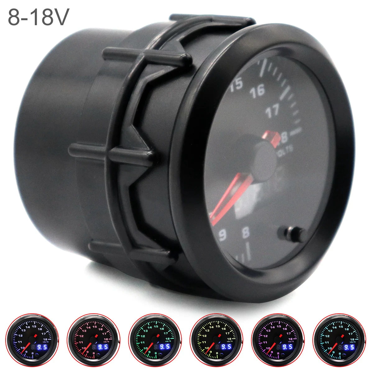 Универсальный автомобильный вольтметр, 2 дюйма, 52 мм, двойной дисплей, 8-18 в, 7-цветная подсветка, светодиодный цифровой дисплей NPT 1/8, датчик дл... 
Универсальный автомобильный вольтметр, 2 дюйма, 52 мм, двойной дисплей, 8-18 в, 7-цветная подсветка, светодиодный цифровой дисплей NPT 1/8, датчик дл...