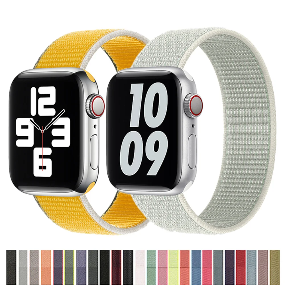 Strap for apple watch band 44mm 40mm 42mm 38mm smartwatch watchband nylon loop belt wristband correa bracelet iwatch 6 SE 5 4 3
Strap for apple watch band 44mm 40mm 42mm 38mm smartwatch watchband nylon loop belt wristband correa bracelet iwatch 6 SE 5 4 3