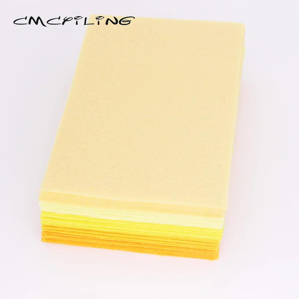 CMCYILING 40 шт./лот 10*15 см войлочная ткань толщиной 1 мм полиэфирная для рукоделия