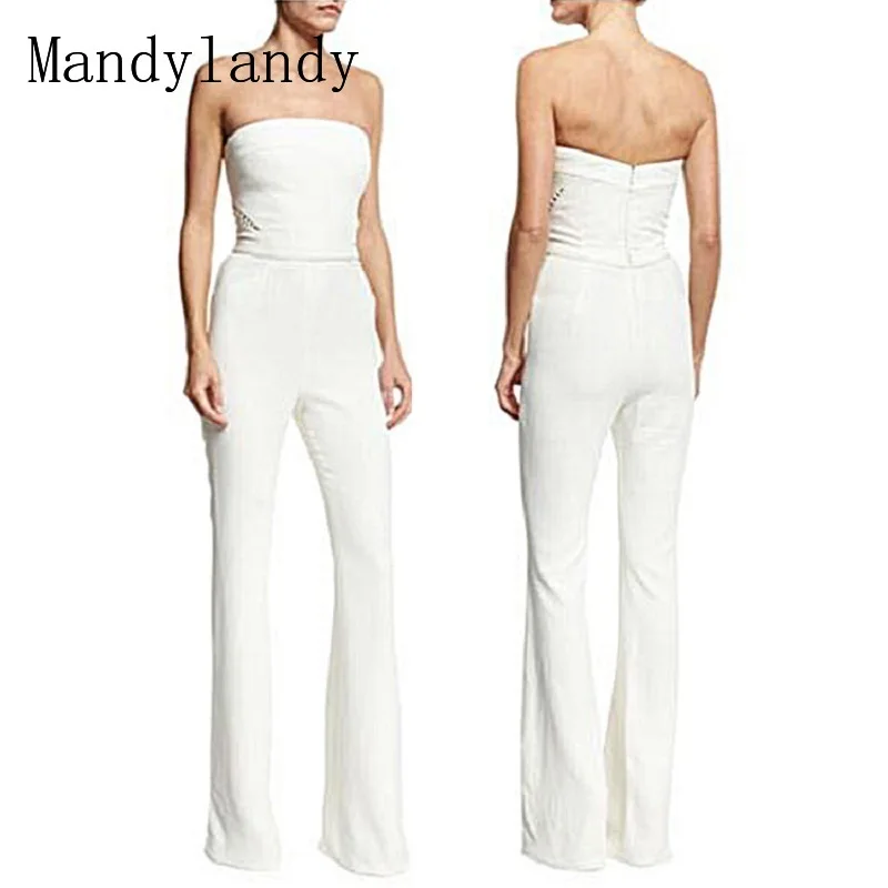 Mandylandy Strapless Women Jumpsuits Sexy Off Shoulder Sleeveless Jumpsuit Rompers High Waist Slim Fits Casual Pants Jumpsuits
Mandylandy Strapless Women Jumpsuits Sexy Off Shoulder Sleeveless Jumpsuit Rompers High Waist Slim Fits Casual Pants Jumpsuits