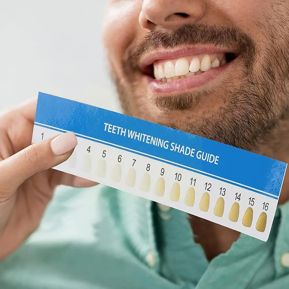 16 Colors Teeth Whitening Shade Guide Paper Chart Card For Tooth Whiter Effective Compare Professional Dental Supplies Equi Z8l6
16 Colors Teeth Whitening Shade Guide Paper Chart Card For Tooth Whiter Effective Compare Professional Dental Supplies Equi Z8l6