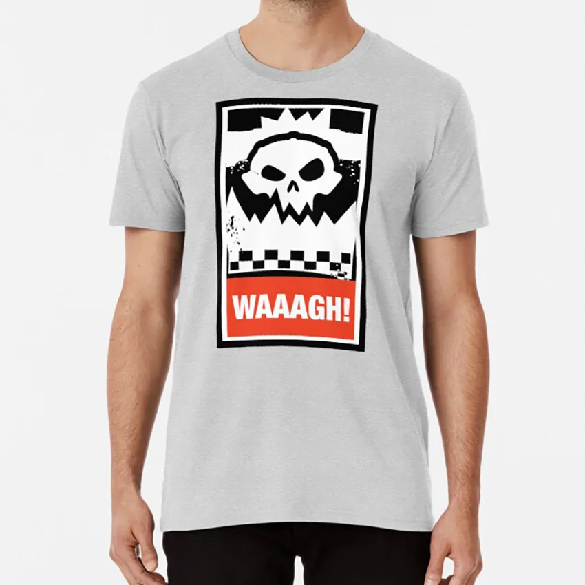 Ork Waaagh! Футболка Wargaming Meme 40000 40k orks ork|Мужские футболки| |