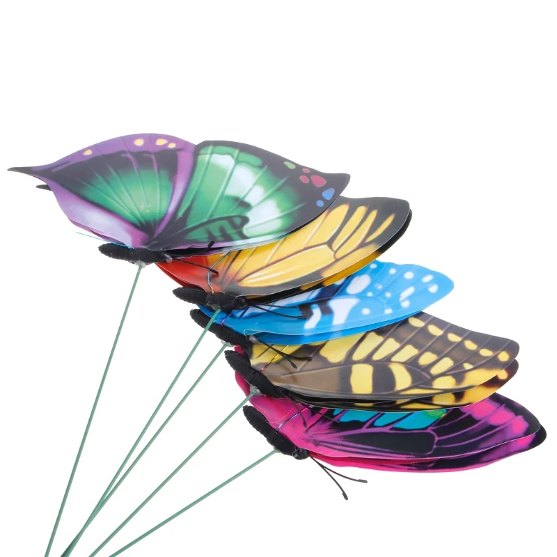 53CA Colorful Fairy Butterfly On Stick Ornament Home Garden Vase Lawn Art Craft Decor
53CA Colorful Fairy Butterfly On Stick Ornament Home Garden Vase Lawn Art Craft Decor