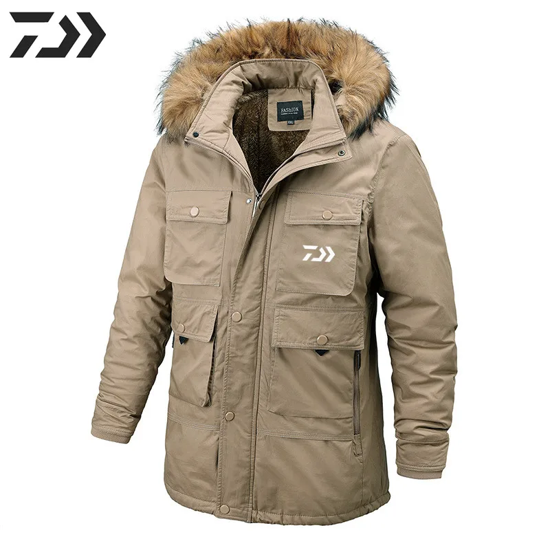 Fishing Clothing Winter Cotton Warm Men's Jacket Outdoor Thick Hooded Fleece Windproof Breathable Thermal Fishing Clot
Fishing Clothing Winter Cotton Warm Men's Jacket Outdoor Thick Hooded Fleece Windproof Breathable Thermal Fishing Clot