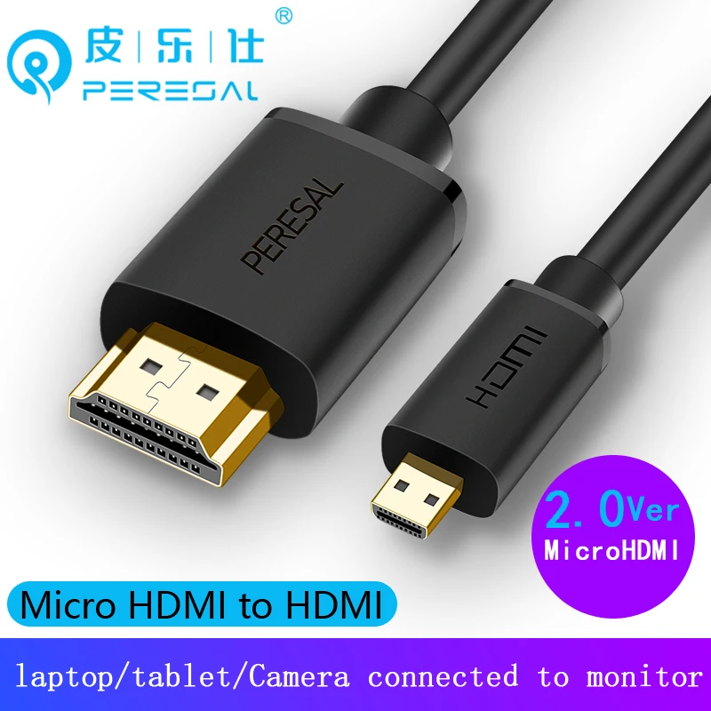Кабель Micro HDMI PERESAL 2 0 в 4K 60 Гц для SONY Alpha 7R IV A7R3 A3M3|Кабели HDMI| |