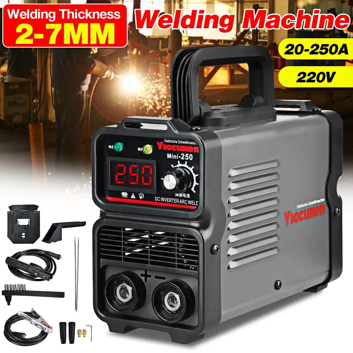 4000W DC Inverter ARC Welder 220V IGBT MMA Mini Welding Machine 20-250 Amp LED Display For Home Beginner Lightweight Efficient
4000W DC Inverter ARC Welder 220V IGBT MMA Mini Welding Machine 20-250 Amp LED Display For Home Beginner Lightweight Efficient
