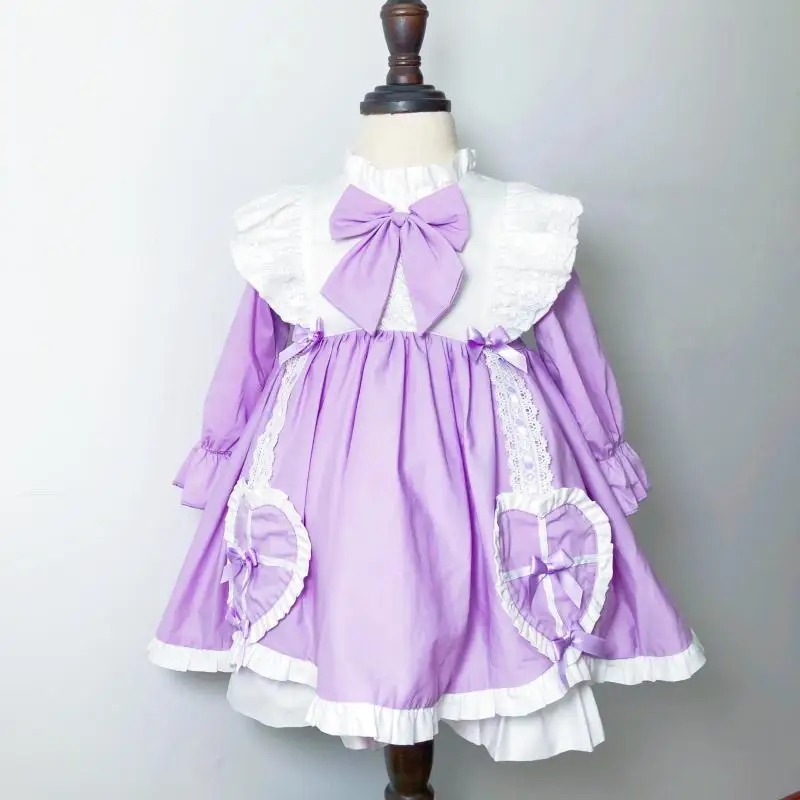 Lolita Vintage Dress for Girl Spring Girls Cute Lace Bow Dresses Kids Long Sleeve Princess Party Frock Spanish Children Clothing
Lolita Vintage Dress for Girl Spring Girls Cute Lace Bow Dresses Kids Long Sleeve Princess Party Frock Spanish Children Clothing
