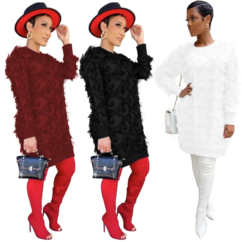 Somoshein S-2xl Crew Neck Patchwork Dress Women Elegant Fashion Autumn Dress Midi Ladies Loose Basic Wholesale Dropshopping
Somoshein S-2xl Crew Neck Patchwork Dress Women Elegant Fashion Autumn Dress Midi Ladies Loose Basic Wholesale Dropshopping