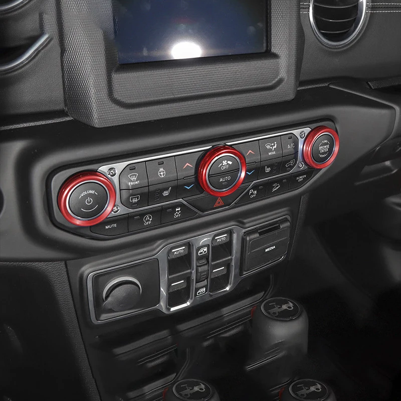 Car Headlight Central Control Air Conditioner Knob Ring Decoration For Jeep Wrangler JL 2018 2019 2020 CNC Aluminum Accessories
Car Headlight Central Control Air Conditioner Knob Ring Decoration For Jeep Wrangler JL 2018 2019 2020 CNC Aluminum Accessories