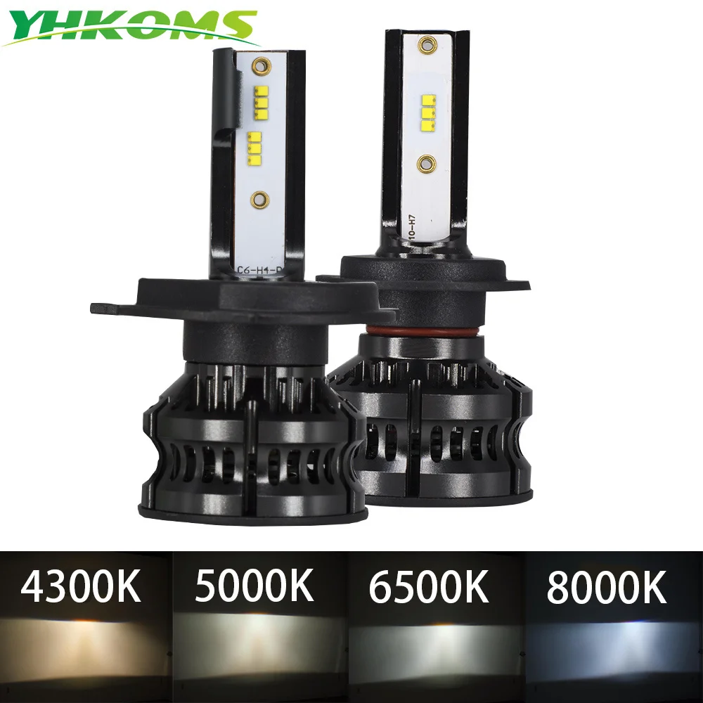 YHKOMS New Design 80W 16000LM H4 LED H7 LED Car LED Headlight 4300K 5000K 8000K ZES CSP H8 H11 H1 9005 9006 Auto Fog Light 12V
YHKOMS New Design 80W 16000LM H4 LED H7 LED Car LED Headlight 4300K 5000K 8000K ZES CSP H8 H11 H1 9005 9006 Auto Fog Light 12V