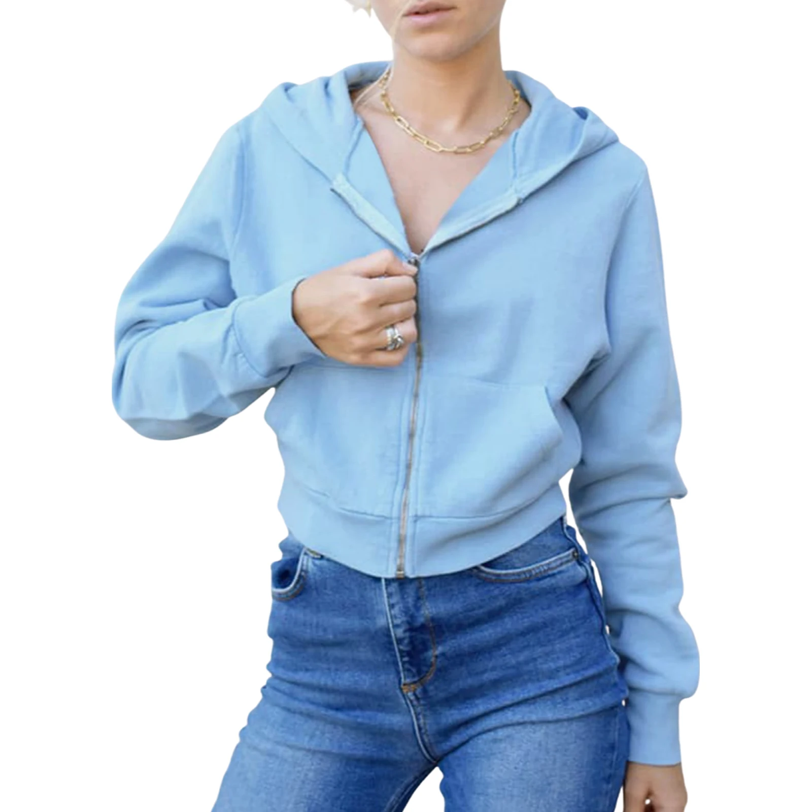 Female Clothing Casual 2021 Women’s Full Zip Hoodies, Fashion Solid Color Long Sleeve Regular Fit Sweatshirts Ropa Mujer
Female Clothing Casual 2021 Women’s Full Zip Hoodies, Fashion Solid Color Long Sleeve Regular Fit Sweatshirts Ropa Mujer