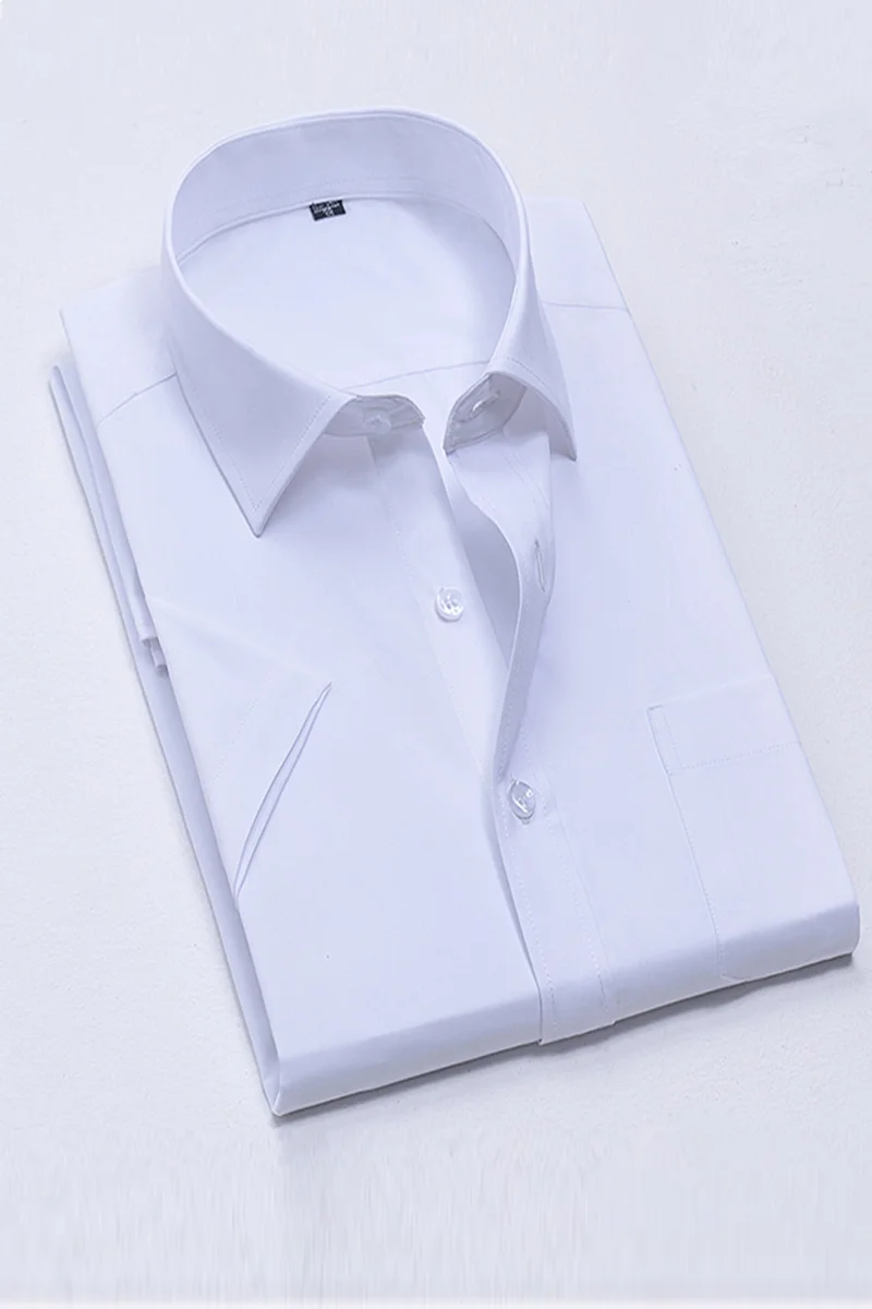 Plus hypertrophy code solid color shirt short sleeve shirt men's formal Korean version of slim comfortable soft business tooling
Plus hypertrophy code solid color shirt short sleeve shirt men's formal Korean version of slim comfortable soft business tooling