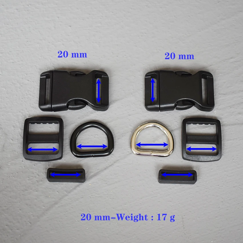 1 Set 20mm Plastic Buckle Strap Rectangular Buckle Adjuster For Bag Pet Dog Collar Necklace Sewing Handmade Accessory 4sP
1 Set 20mm Plastic Buckle Strap Rectangular Buckle Adjuster For Bag Pet Dog Collar Necklace Sewing Handmade Accessory 4sP